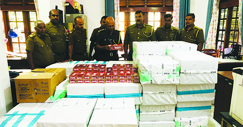 අල ලූනු මුවාවෙන් ඩුබායි සිට දුම්වැටි ගෙන්වූ වත්තල පොහොට්ටු මන්ත්‍රී අත්අඩංගුවට; වටිනාකම කෝටි 06යි