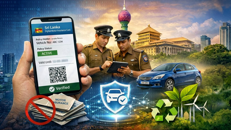 මැයි 01 සිට මෝටර් රක්ෂණය ඩිජිටල් වෙයි