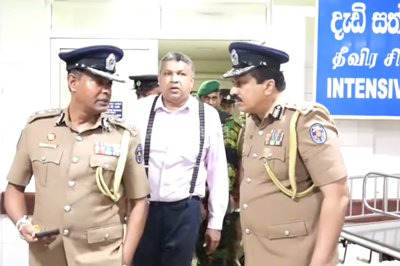 මීගමුව බන්ධනාගාර ගැටුම: තුවාල ලැබූවන් බැලීමට අමාත්‍යවරයා රෝහලට
