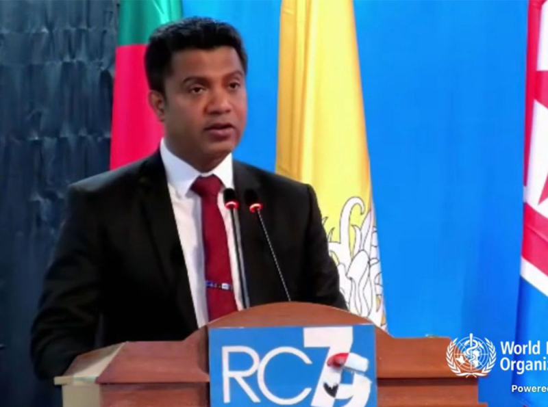 කලාපීය සෞඛ්‍ය පද්ධති ශක්තිමත් කිරීමේ අවශ්‍යතාව අමාත්‍ය වෛද්‍ය නලින්ද ජයතිස්ස ඩිලි නුවරදී අවධාරණය කරයි